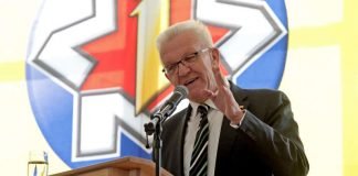 Ministerpräsident Winfried Kretschmann bei der Maimarkteröffnung (Foto: Christoph Blüthner)