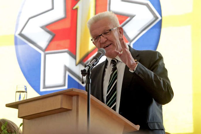 Ministerpräsident Winfried Kretschmann bei der Maimarkteröffnung (Foto: Christoph Blüthner)