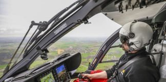 „Das DLR will mit seiner Forschung langfristig dazu beitragen, Rettungshubschrauber fit zu machen für Einsätze bei fast jedem Wetter und zu jeder Tageszeit", so die DLR-Vorstandsvorsitzende Prof. Dr. Pascale Ehrenfreund. (Foto: ADAC Luftrettung / Marcus Winkler)
