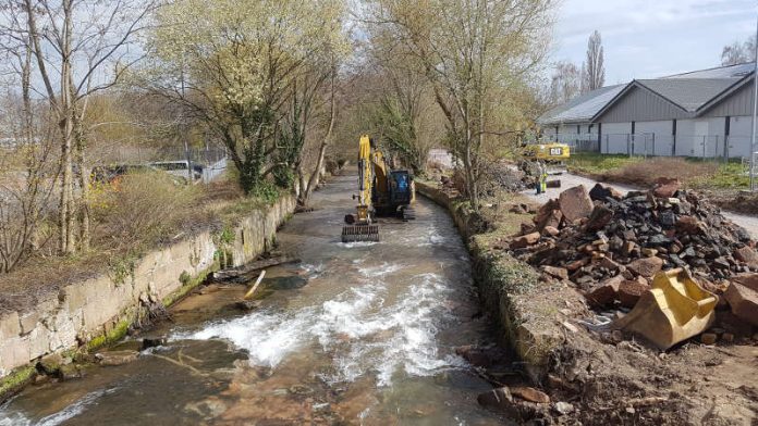 Die Arbeiten schreiten zügig voran. (Foto: Stadtverwaltung Neustadt)