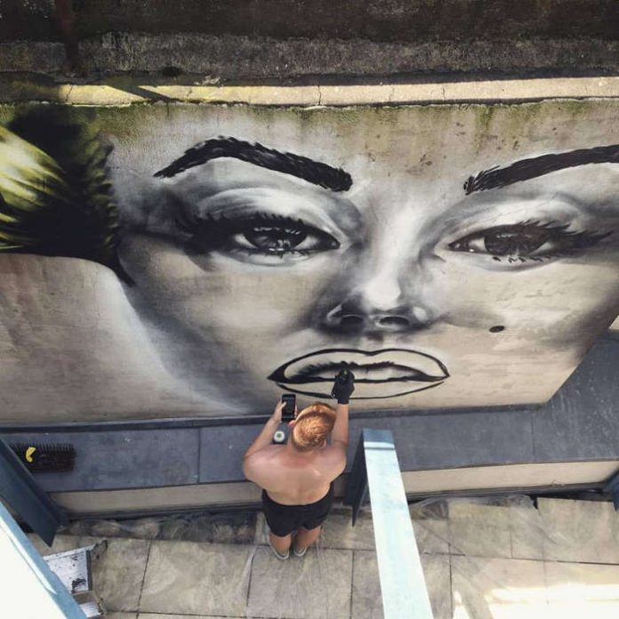 Graffiti-Künstler Aaron Diesbach wird einen Würfel mit 2,5 Metern Kantenlänge bearbeiten.
