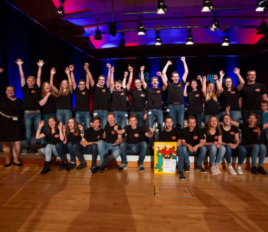 Bigband der Albert-Schweitzer-Schule Alsfeld - Gewinner beim 7. Hessischen Schulbigband-Wettbewerb 2018 (Foto: hr/Sascha Rheker)