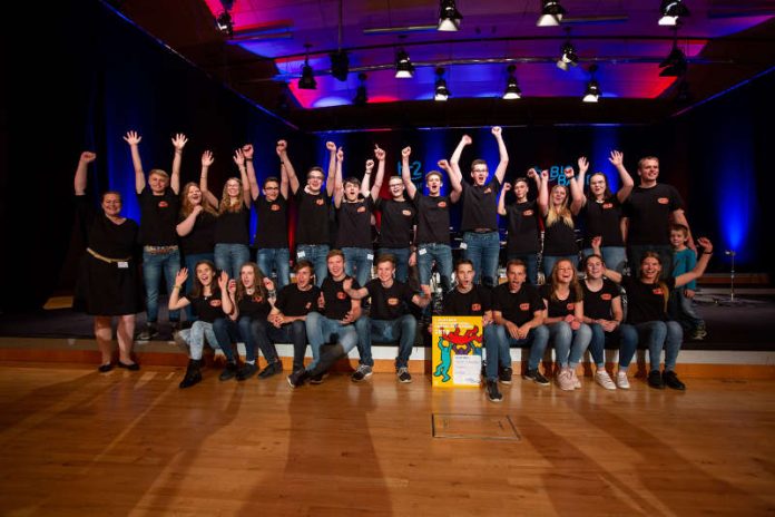 Bigband der Albert-Schweitzer-Schule Alsfeld - Gewinner beim 7. Hessischen Schulbigband-Wettbewerb 2018 (Foto: hr/Sascha Rheker)