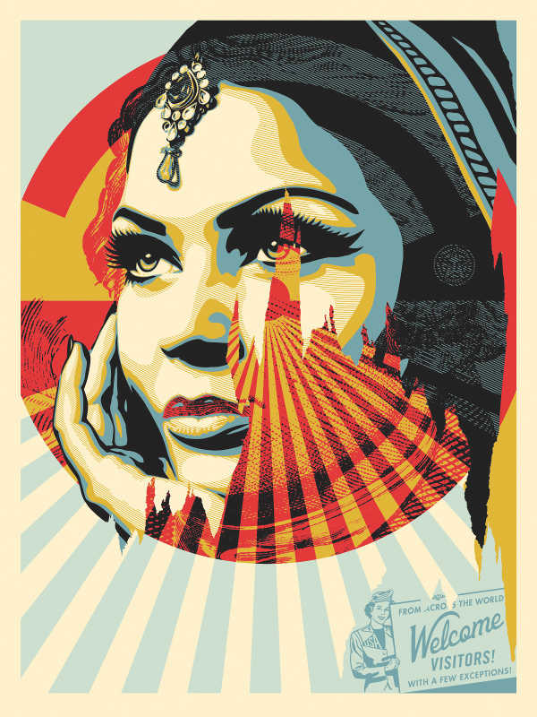 Shepard Fairey, Target Exceptions, 2017, Siebdruck