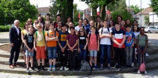 Schülergruppe aus Dijon