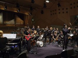 United Big Band aus Berlin wurde gestern im hr-Sendesaal in Frankfurt mit dem „Jazzpreis des Deutschen Musikrates und der Hansahaus-Studios Bonn“ ausgezeichnet. (Foto: Deutscher Musikrat, Dirk Ostermeier)