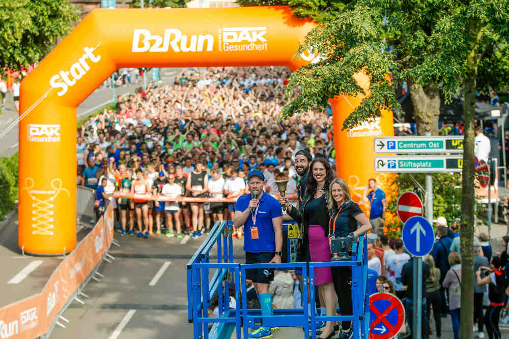 Kurz vor dem Start des B2Run 2018 (Foto: B2Run)