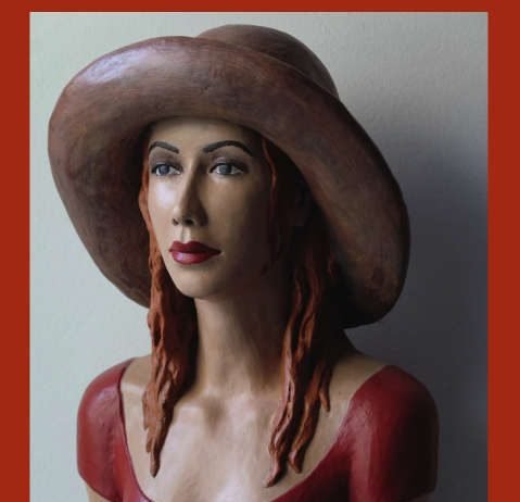 „Aurélie“, eine der „Kleinen Kopfplastiken“ der Neustadter Künstlerin Gabriele Köbler
