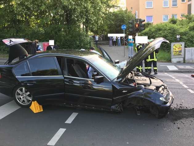 Unfallstelle in Mainz