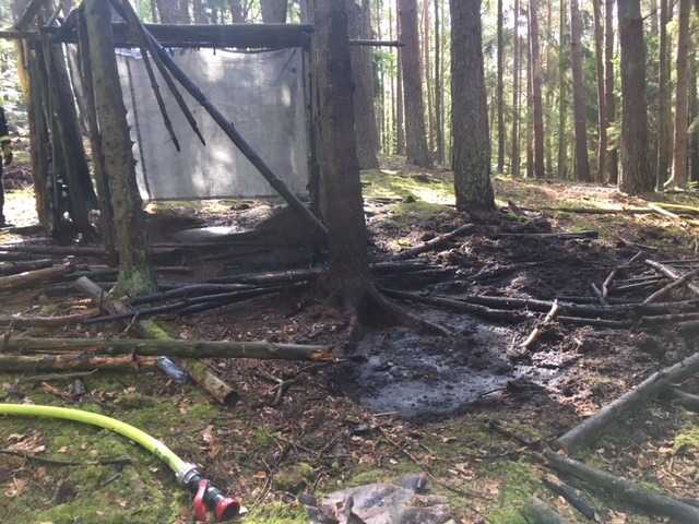 Feuer im Wald bei Kindsbach