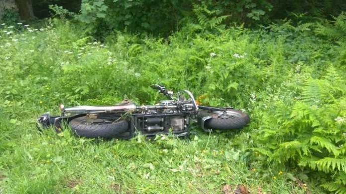Verunfalltes Motorrad Verunfalltes Motorrad