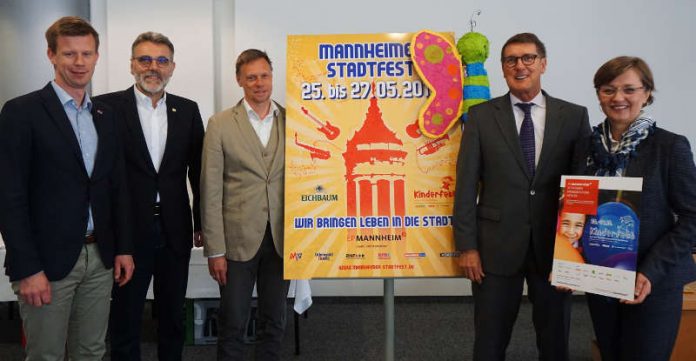 Mannheim feiert das Stadtfest vom 25. bis 27. Mai 2018 (Foto: Stadt Mannheim) Mannheim feiert das Stadtfest vom 25. bis 27. Mai 2018 (Foto: Stadt Mannheim)