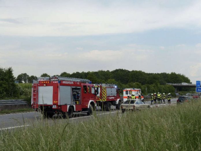 Einsatz auf der BAB 65 (Foto: Feuerwehr Neustadt)