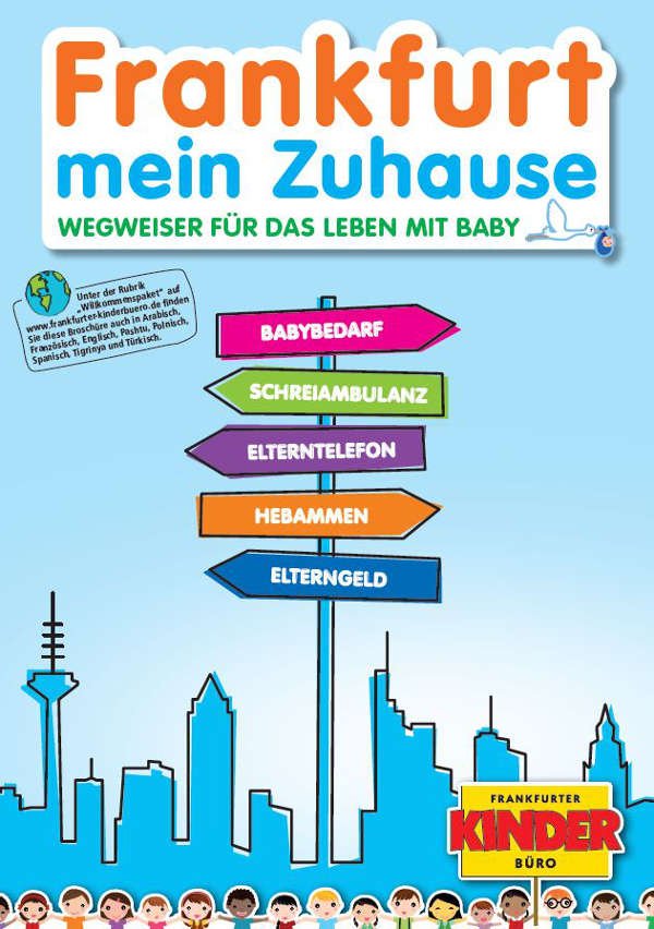 Titelbild der Broschüre 'Frankfurt mein Zuhause' (Quelle: Frankfurter Kinderbüro)