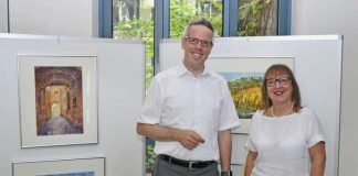 Elisabeth Hemming und Landrat Christian Engelhardt (Foto: Kreis Bergstraße)