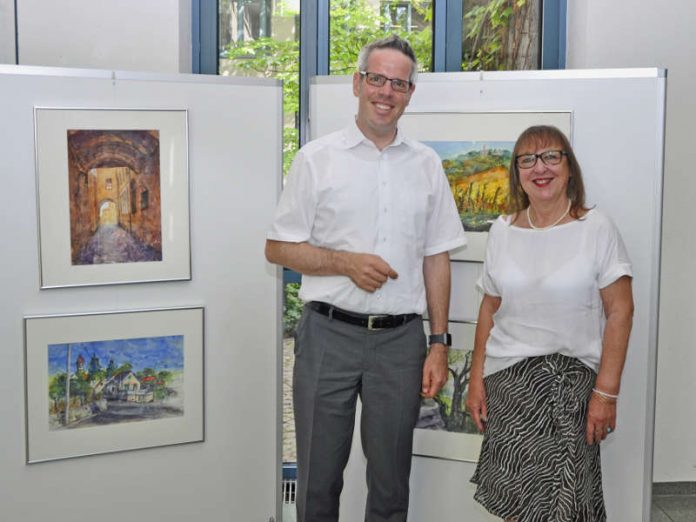 Elisabeth Hemming und Landrat Christian Engelhardt (Foto: Kreis Bergstraße)