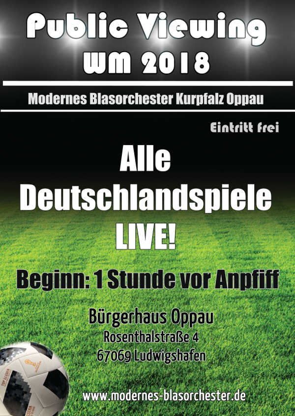 Fußball-WM - Public Viewing mit dem MBO in Oppau Fußball-WM - Public Viewing mit dem MBO in Oppau