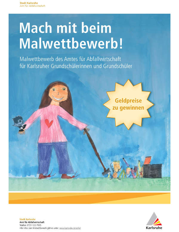 Plakat Malwettbewerb (JPG) (Quelle: Amt für Abfallwirtschaft)