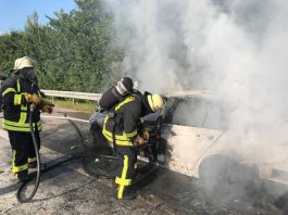 Einsatz der Freiwilligen Feuerwehr Weinheim auf der A5