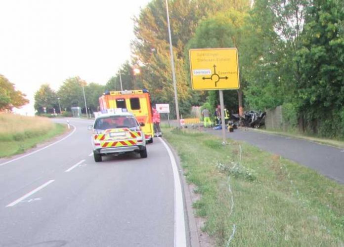 Unfallstelle tödlicher Vehrkehrsunfall Nieder-Olm Unfallstelle tödlicher Vehrkehrsunfall Nieder-Olm