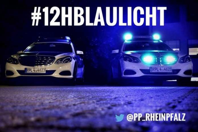 Twitter Marathon der Polizei in Ludwigshafen