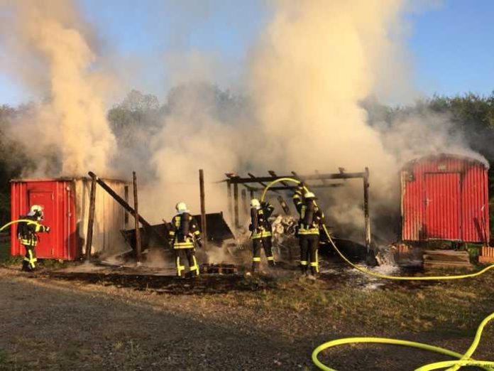 Brand auf dem Kinderfarm-Gelände