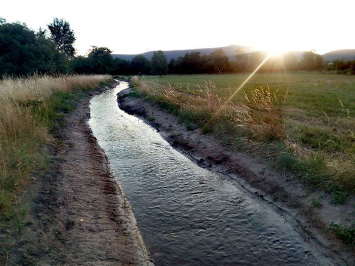 Der neue Bachlauf in den Rehbachwiesen. (Foto: Stadtverwaltung Neustadt)