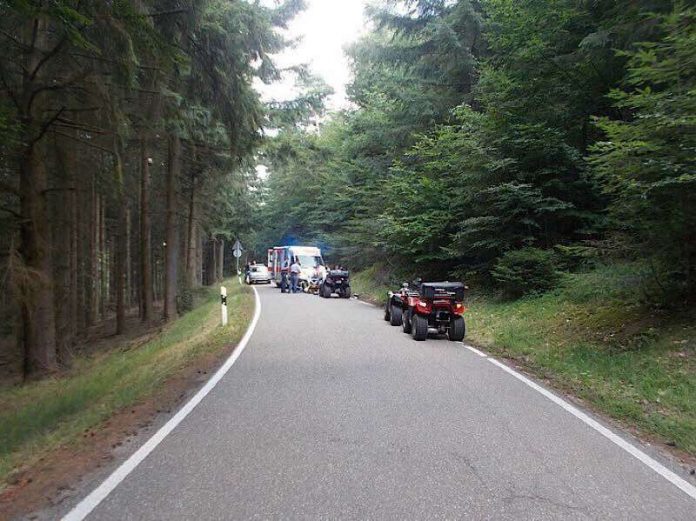 Der Quadfahrer wurde schwer verletzt (Foto: Polizei RLP)