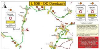 Beschilderungsplan (Quelle: LBM Speyer)