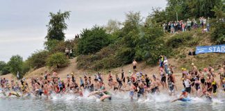 Start des Rheinstetten Triathlons ist wieder am Epplesee (Foto: Sportfreunde Forchheim)