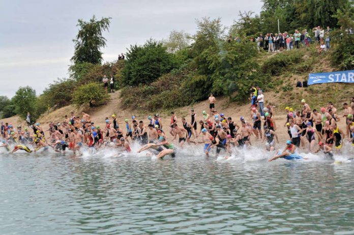 Start des Rheinstetten Triathlons ist wieder am Epplesee (Foto: Sportfreunde Forchheim)