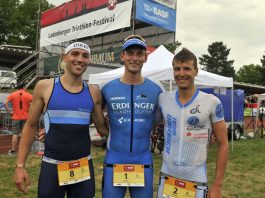 Martin Diebold, Florian Angert und Markus Rolli (v.l.) (Foto: PIX-Sportfotos /Michael Ruffler)