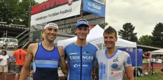 Martin Diebold, Florian Angert und Markus Rolli (v.l.) (Foto: PIX-Sportfotos /Michael Ruffler)