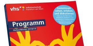 Cover Kursprogramm der Volkshochschule (VHS) für Herbst/Winter 2018/2019 (Foto: VHS Frankfurt)