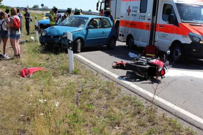 Übersicht Unfallstelle in Schönenberg-Kübelberg