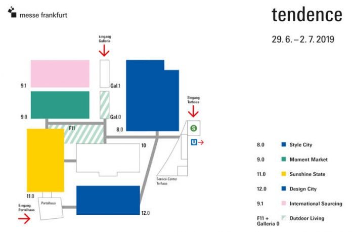 Die neue Struktur der Tendence 2019 (Quelle: Messe Frankfurt Exhibition GmbH)