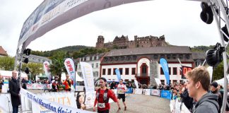 Start- und Zielbereich in der Heidelberger Altstadt (Foto: PIX Sportfotos)