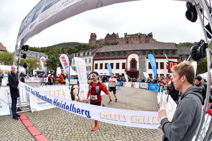 Start- und Zielbereich in der Heidelberger Altstadt (Foto: PIX Sportfotos)