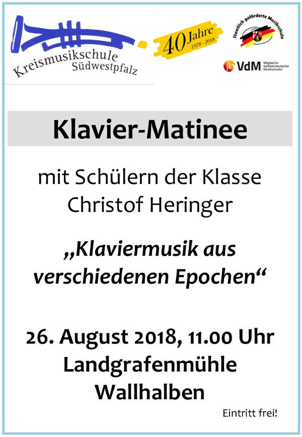 Matinee Heringer Wallhalben Plakat Veranstaltungshinweis