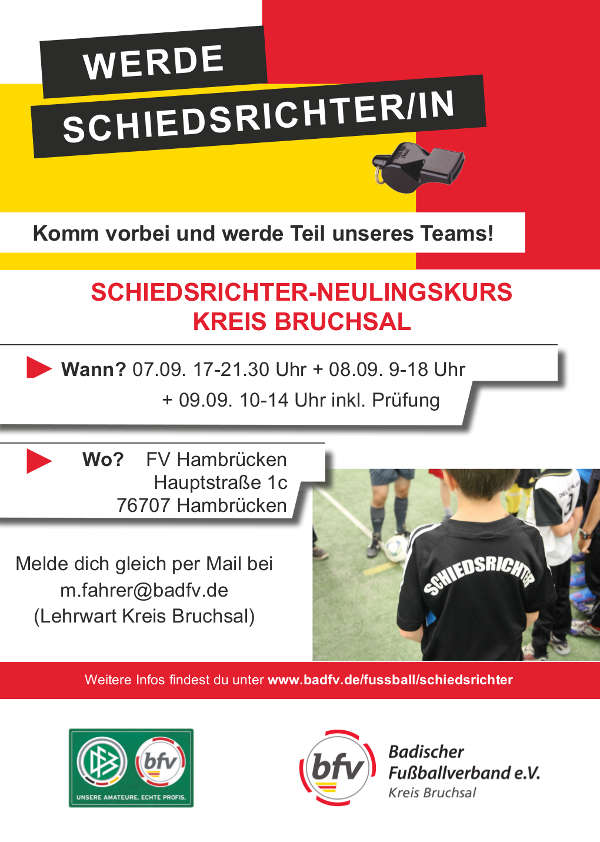 Plakat SR-Ausbildung (Quelle: bfv)