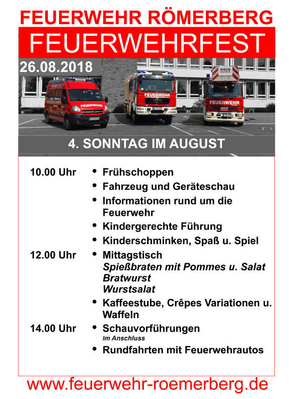 Tag der offenen Tür FW Römerberg Veranstaltungshinweis