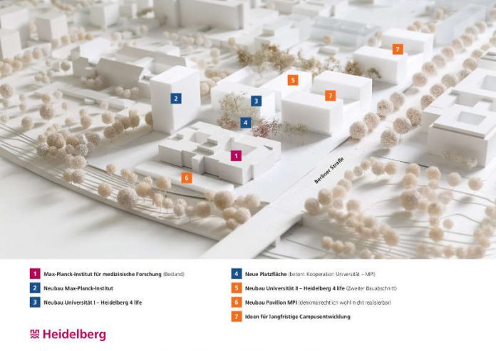 Grafik des städtebaulichen Entwurfs (Quelle: Stadt Heidelberg/Bruno Fioretti Marquez)