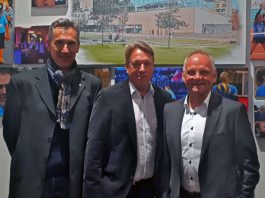 Der neue Aufsichtsrat der VC Wiesbaden Spielbetriebs GmbH (v.l.): Ulrich Schwaab, Holger Elze und Peter Bartholomäus (Foto: VCW)