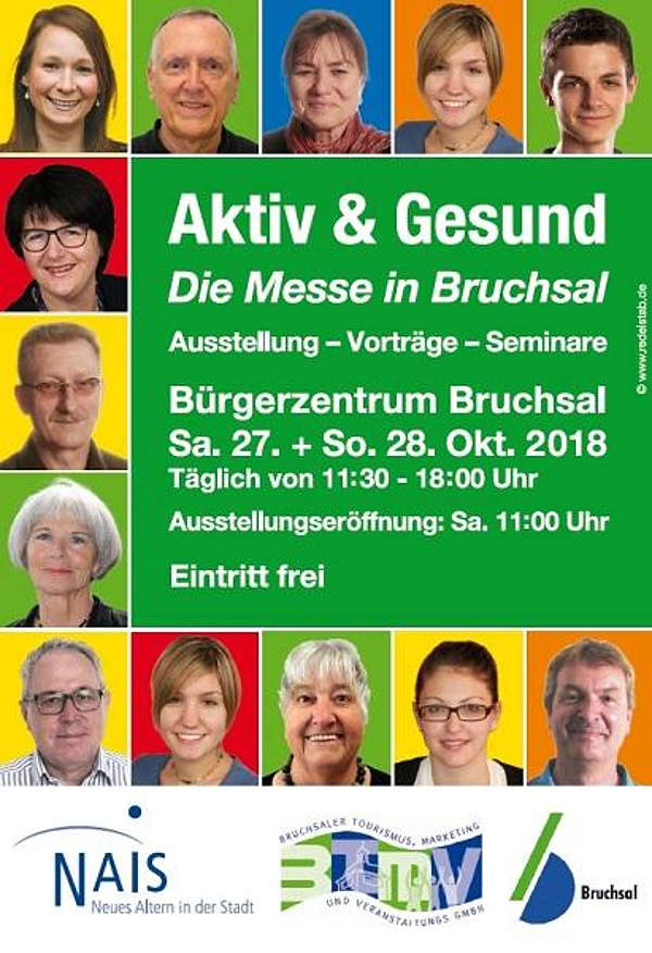 Aktiv & Gesund – Die Messe in Bruchsal Veranstaltungshinweis (Quelle: btmv)
