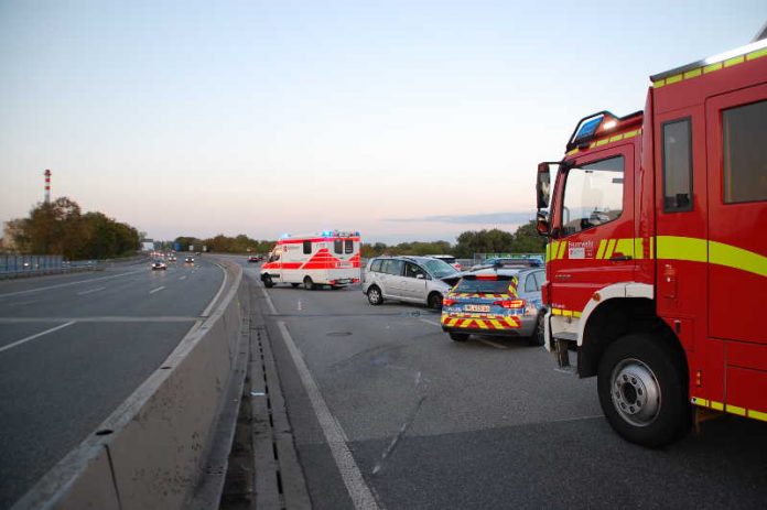 Verkehrsunfall auf der A60