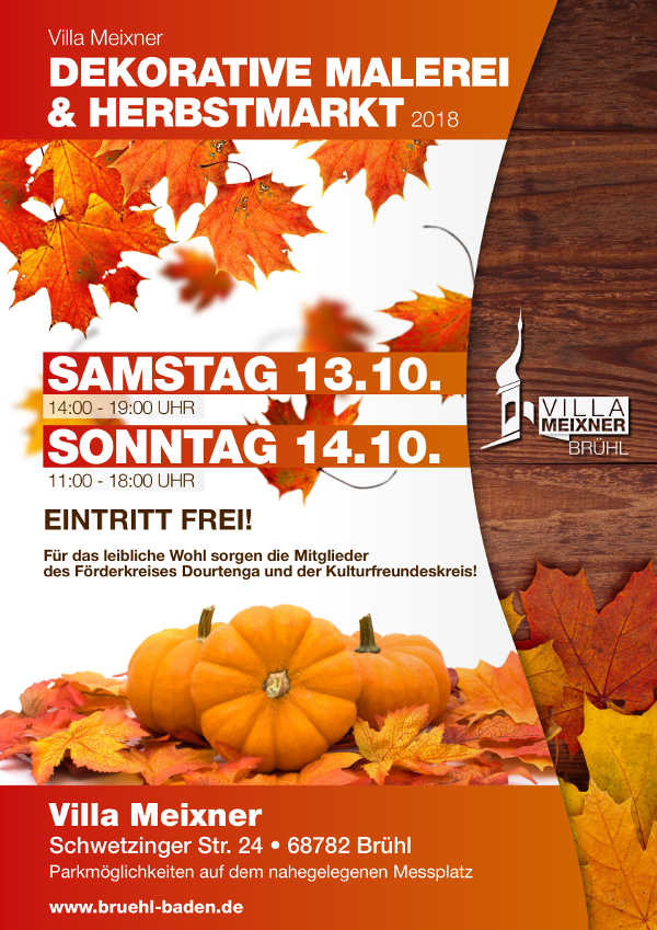 Dekorative Malerei & Herbstmarkt in der Villa Meixner Veranstaltungshinweis