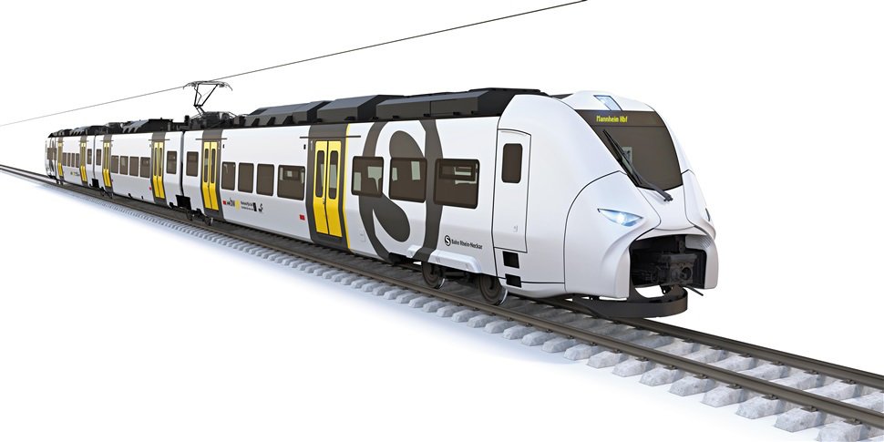 Das neue Design für die S-Bahn Siemens Mireo mit Designelementen der Länder Rheinland-Pfalz und Baden-Württemberg (Quelle: Siemens AG)