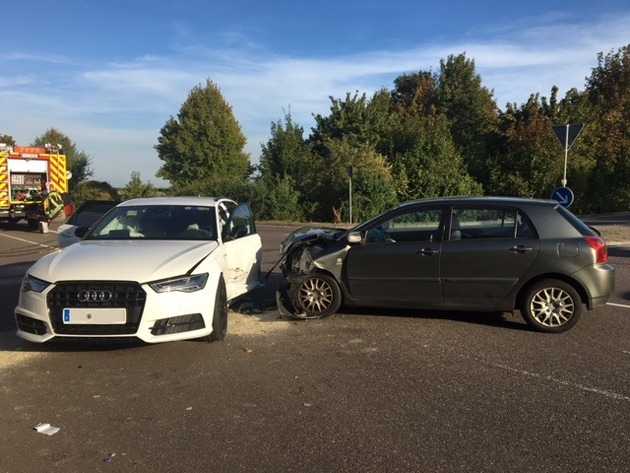 Unfallbeteiligte Fahrzeuge, Übersicht Unfallstelle