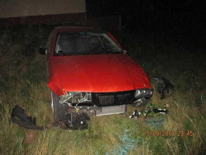 BMW an der Unfallstelle BMW an der Unfallstelle