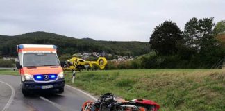Schwerer Motorradunfall in Oberotterbach